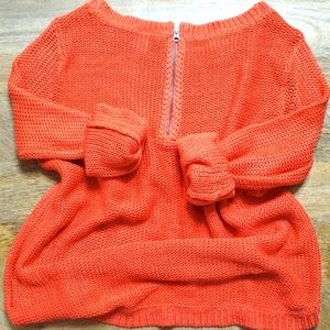 DIVIDED by H&M orange sweater back zipper